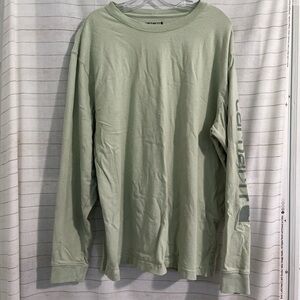 Carhartt Green Long Sleeve Tee Relaxed Fit